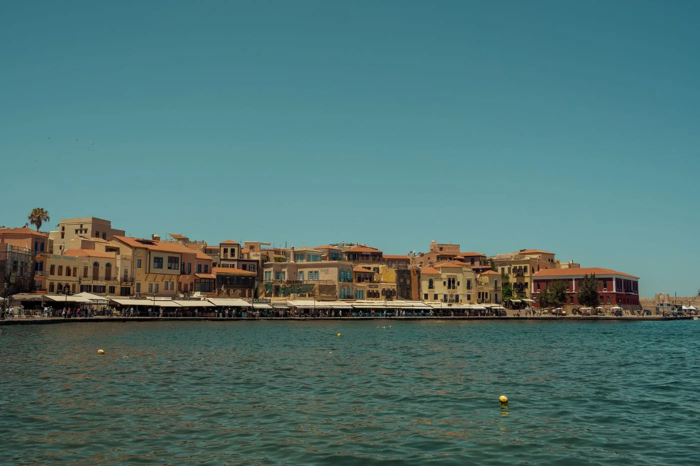 Chania old harbour in Crete